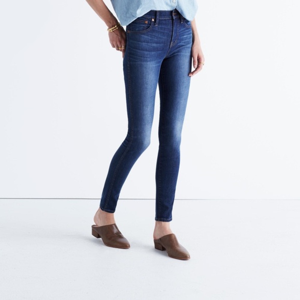 Made well High Rise Skinny Jeans - Med/Dark Wash